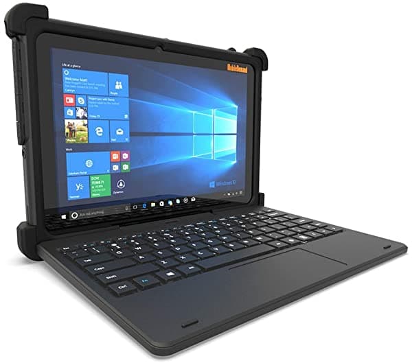 MobileDemand Flex 10B Tablet Rugerizada de 10 Pulgadas con Teclado y Windows 11 Pro, Ideal para Trabajo de Campo Comercial (Laptop PC más Resistente) FLEX10B-AMZ