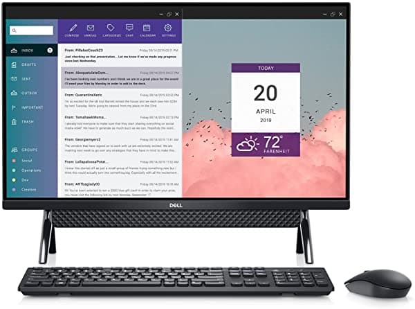 Dell Inspiron 27 7700 27 Pulgadas Fhd No Táctil Todo En Una Computadora - Intel Core I7 12Gb Ddr4 Ram 256Gb Ssd + 1Tb Hdd Intel Iris Xe Graphics i7700-7651BLK-PUS