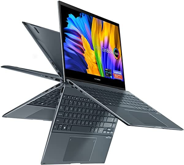 Asus Zenbook Flip 13 Oled Ultra Slim Convertible Laptop 13.3 Pulgadas Oled Touch Intel Evo Platform Core I7-1165G7 16 Gb De Ram 512 Gb Ssd Windows 10 Pro Cancelación De Ruido Ai Gris Pino Ux363Ea-Xb71T