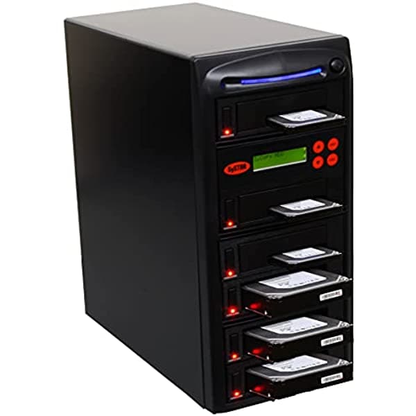 Systor 1 A 5 Sata Hdd/Ssd Duplicator - 5.4Gb/Min - Copiadora Y Borrador Independiente/Desinfectante Para Múltiples Unidades De Disco Duro Y Estado Sól SYS105HS-DP