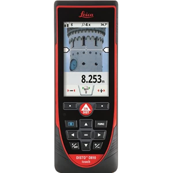 Leica DISTO D810 Medidor Láser 200m con Bluetooth y Precisión de 1mm, Rojo/Negro (Modelo 799097)