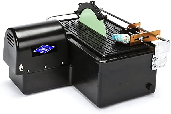 Hi-Tech Diamond 10 "Sierra De Losa Lapidaria | Corte De La Máquina De Aserrar Losas | Incluye Dos Cuchillas De Sierra De Diamante De 10" Y Accesorio D 31-001