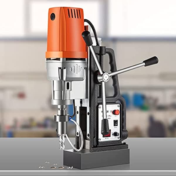 Mophorn Taladro Magnético De 1680 W Con Taladro Anular De 2 Pulgadas De Diámetro 2900 Libras 11 Brocas Anulares Hss MD50