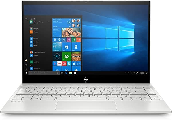 HP Envy Laptop i5-8265U, 8GB RAM, 256GB SSD, 13.3" Full HD, Wi-Fi, Bluetooth, Webcam, Teclado Retroiluminado, Lector de Huellas, Windows 10, Plata 6EH36UA
