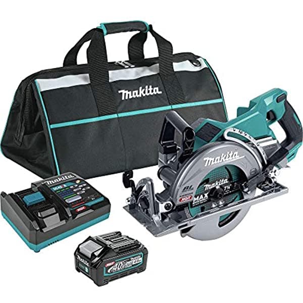 Makita XGT GSR01M1 Sierra Circular 40V Trasera 7 1/4" - Kit Herramienta de Precisión Alta Potencia