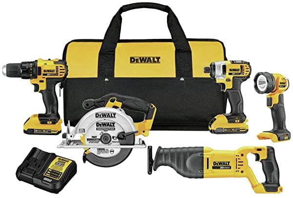 Dewalt 20V Kit Combinado De Perforación Inalámbrica Max 5 Herramientas (Dck520D2)