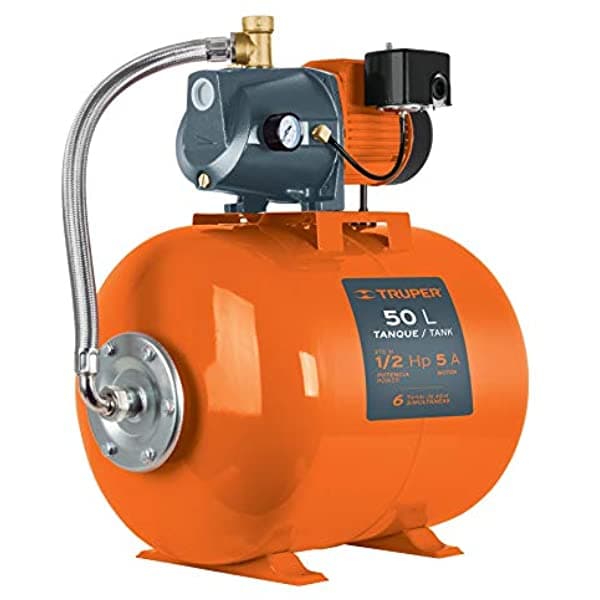 Truper Hidr-1/2 X 50 1/2 Hp 11 Gpm Bomba De Jet/Sistemas De Tanque 1/2Hp 13 Gal