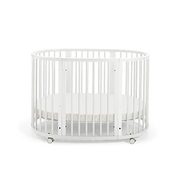 Stokke Sleepi Crib/Bed White - Cuna Y Cama Para Bebés 0-36 Meses - Ajustable Elegante Y Flexible - Kit De Extensión Opcional Para Niños De Hasta 10 104305