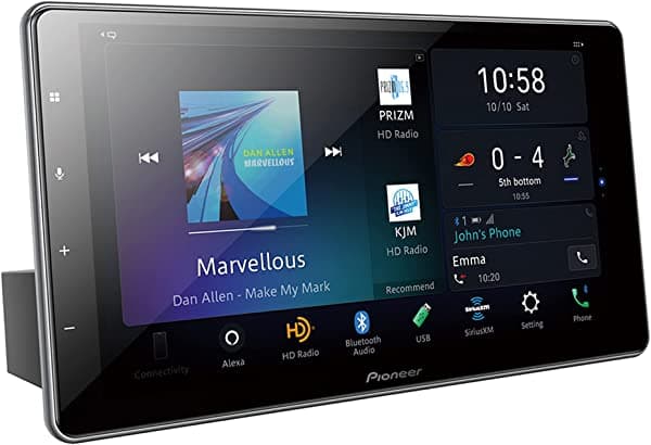 Pioneer DMH-WT7600NEX Receptor Multimedia Digital 1-DIN con Pantalla Flotante de 9"