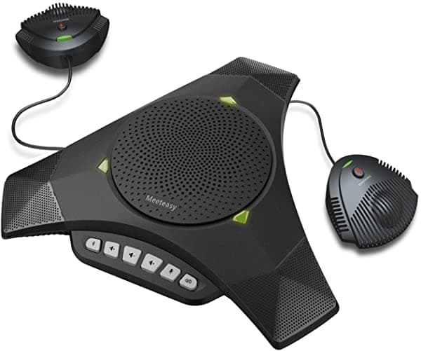 Meeteasy Mvoice 8000 Ex-B Expandible Bluetooth Speakoth Altave Para Una Conferencia De Conferencia Softphone Y Mobile (Mic Mic Micent) A Pe
