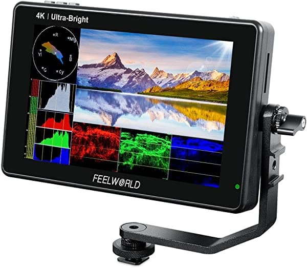 Feelworld Lut7S 7 Pulgadas 2200Nit Ultra Bright Sdi Touch Pantalla Dslr Camina De Campo Monitor De Campo Con Sensor De Luz Automático De Forma De Onda L FW279S-US