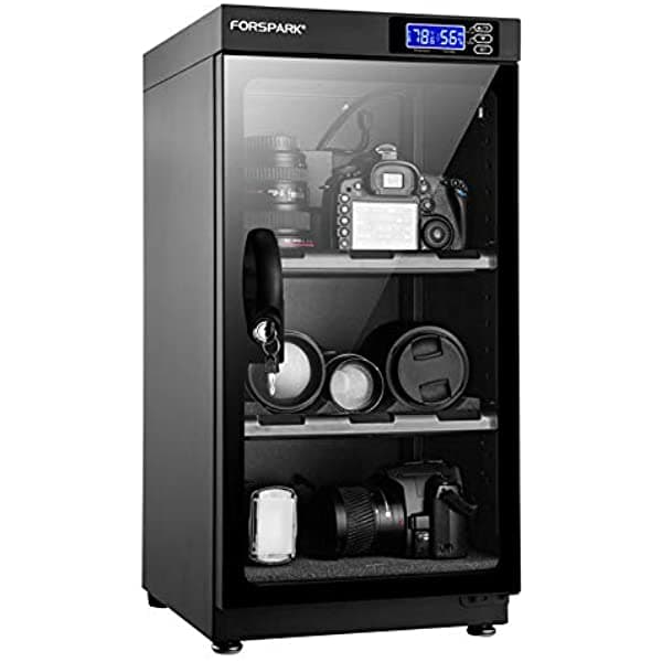 Forspark 50L Control Digital Automotriz Electrónico Caja Seca Nociende Y Ahorro De Energía - Almacenamiento Para Lentes De Cámara Y Almacenamiento D FSDCBLK50-AU