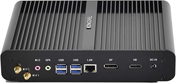 Computadora De Escritorio Kingdel Nc860 Mini Pc Sin Ventilador Con Cpu De La 10 ° Gen. Intel I7 16 Gb De Ram 256Gb Ssd 4K 4096X2304 Puerto Hd D