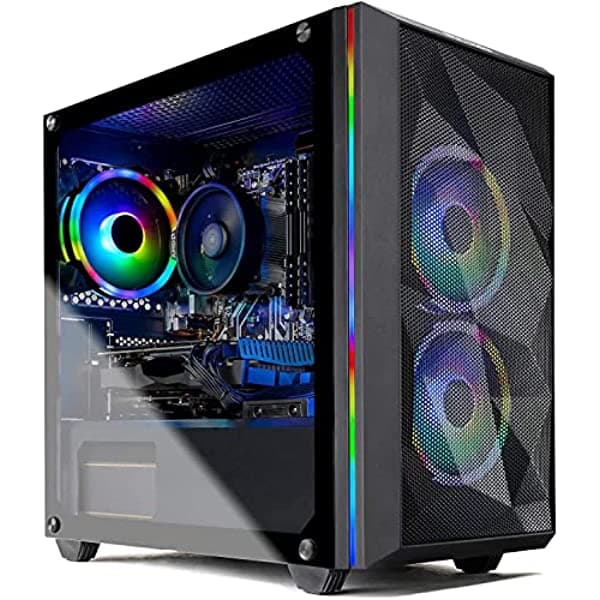 Skytech Chronos Mini PC de Escritorio Gamer - AMD Ryzen 3 3100 Nvidia GTX 1660 Super 6GB 16GB DDR4 3200 500GB SSD AC Wi-Fi Windows 10 Home de 64 Bits ST-CHRONOSM-0173-AM