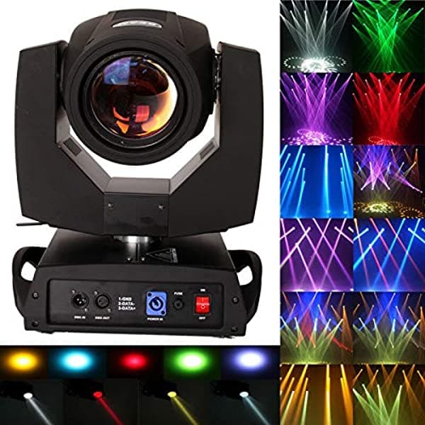 Ridgeyard 230W Beam Zoom Moving Head Gobo Luz Touch Pantalla De Carcasa Luz 16Ch 16 Prism Dmx Dj Fiesta De Navidad Lámpara De Luz 16GSD230WSJB*4