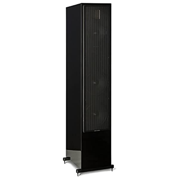 Martinlogan Movimiento 60 X T Piso De Pie Altavoces (Negro Brillante Cerezo) Negro Satinado Motion 60XT
