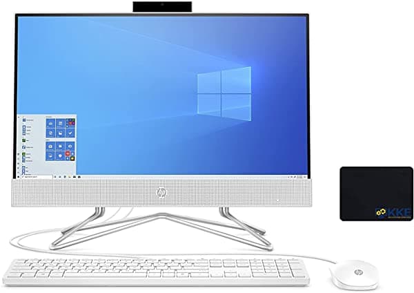 2021 Hp 22 Todo En Uno Pantalla Fhd De 22 Pulgadas Procesador Intel Celeron G5905T Memoria Ddr4 De 8 Gb Ssd Pcie Nvme M.2 De 512 Gb Cámara Web Emergente Dvd-Rw Ratón Y Teclado Con Cable Usb Windows 10 Home Color Blanco
