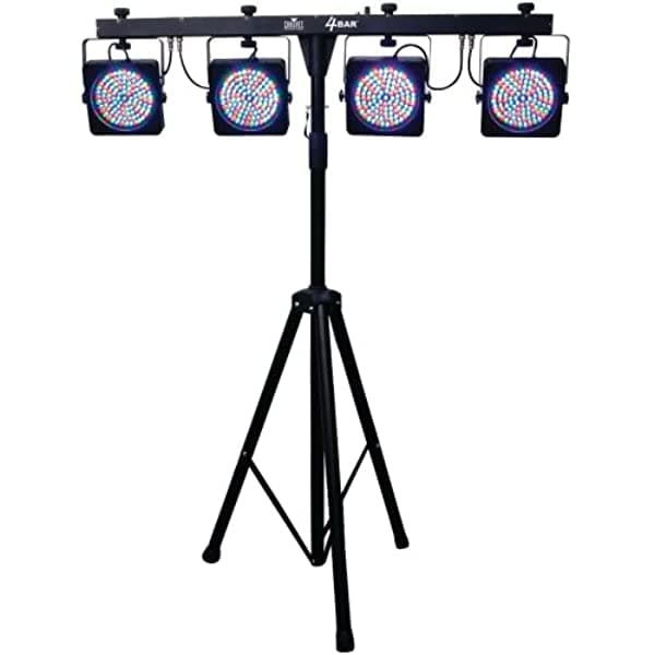 Chauvet Dj - Sistema De Luz Led De 4 Barras Con Interruptor De Pie Y Funda De Transporte