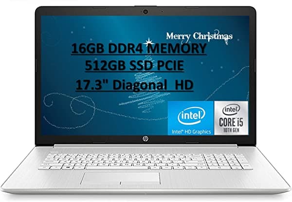 HP Pavilion 2020 - notebook para juegos con retroiluminación IPS FHD de 17.3 pulgadas Intel Core i5-10210U 16 GB de RAM 512 GB SSD gráficos Intel UHD audio HD Win10 con paquete Aloha
