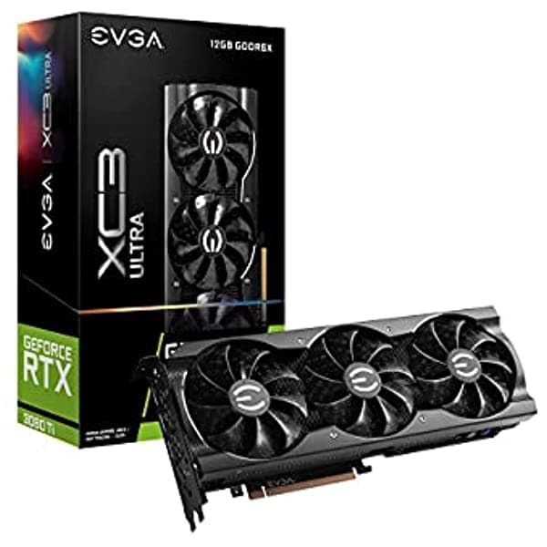 Evga Geforce Rtx 3080 Ti Xc3 Ultra Gaming 12G-P5-3955-Kr 12Gb Gddr6X Icx3 Enfriamiento Argb Led Metal Placa Posterior