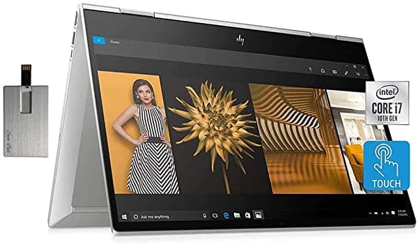 2022 Hp Envy X360 2 En 1 15.6 Pulgadas Fhd Pantalla Táctil Intel Core I7-1165G7 32 Gb De Ram 2 Tb Pcie Ssd Teclado Retroiluminado Gráficos Intel Iris Xe Cámara Web Hd Win11 Plata Tarjeta Usb Snowbell De 32 Gb 15M-EE0065DX