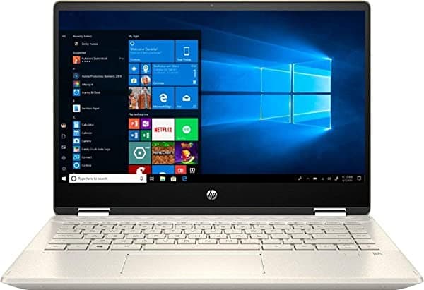 Computadora Portátil 2020 Hp Pavilion X360 2 En 1 / 14" Full Hd Pantalla Táctil / 10ª Generación Intel Core I5-10210U Hasta 41 Ghz/ 8 Gb De Memoria Ddr4/256 Gb Pcie Ssd + 16 Gb Optane/ Ac Wifi/Hdmi/Gold/Windows 10