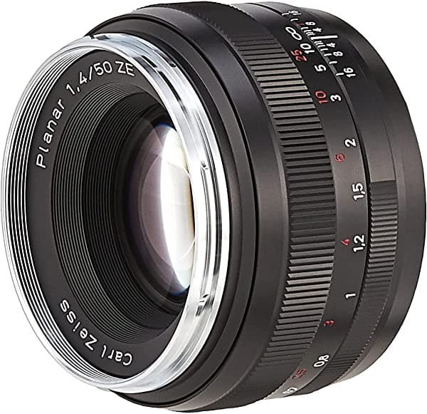 Zeiss Classic Planar Ze T 50Mm F/1.4 Standard Camara Lente Canon Ef-Mount Slr Dslr Cameras Black 1677817