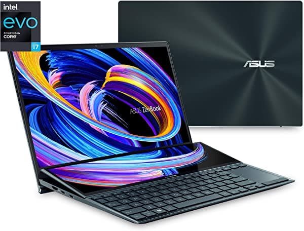Asus Zenbook Duo 14 Ux482 Pantalla Táctil Fhd Nanoedge De 14 Pulgadas Plataforma Intel Evo Core I7-1165G7 8 Gb De Ram 512 Gb Pcie Ssd Innovador Screenpad Plus Windows 10 Home Celestial Blue Ux482Ea-Ds71T