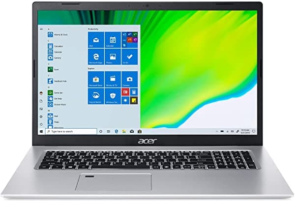 Acer Aspire 5 A517-52-713G Pantalla Ips Full Hd De 17.3 Pulgadas Intel Core I7-1165G7 Gráficos Intel Iris Xe 16 Gb Ddr4 512 Gb Nvme Ssd Wifi 6 Lector De Huellas Dactilares Teclado Retroiluminado ‎B08PG3XMS3