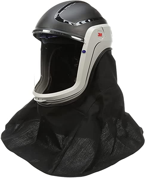3M Papr Versaflo - Casco Respiratorio M-407 Para Respiradores Purificadores De Aire Visera De Policarbonato Recubierta De Alta Calidad Y Cubierta Nomex Resistente Al Fuego 1 Funda