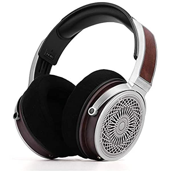 Linsoul Harmonicdyne Zeus - Auriculares Dinámicos De Berilio De 1.969 In Rendimiento De Audio De Alta Definición Con Carcasa De Nogal Almohadillas De Nano Terciopelo Cable Occ