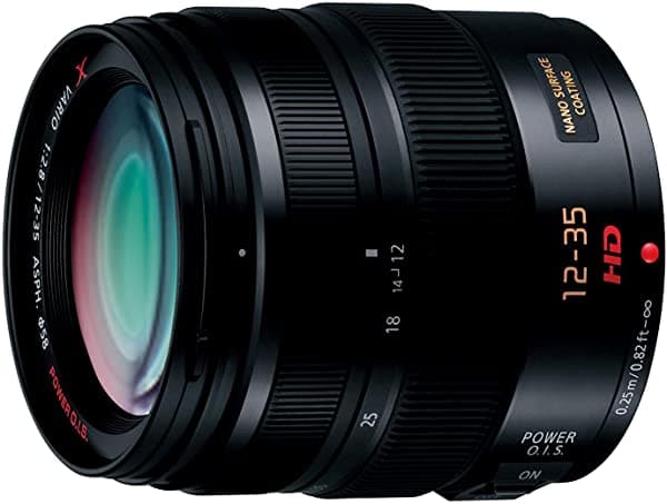 Panasonic Lumix G X Vario Lens 12 - 35 Mm F2.8 Asph. Profesional Sin Espejo Micro Cuatro Tercios Óptico I.S. (H-Hs12035 De Energía (Ee. Uu.) Color Negro