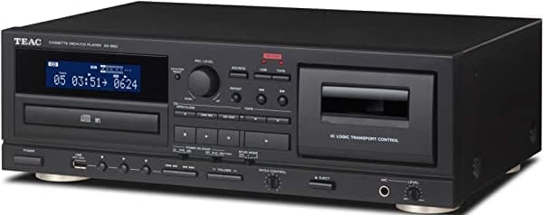 Teac Ad-850 - Casete De Audio Para El Hogar Y Reproductor De Cd Con Grabadora Usb Y Micrófono De Karaoke (Ad850B)