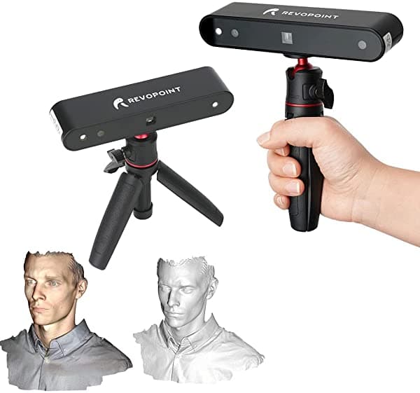 Revopoint Pop Escáner 3D De 0.012 In De Precisión De 8 Fps De Escritorio Y Modo De Escaneo Fijo De Mano/Automático Para Modos De Escaneo De Cara Y Cuerpo Para Impresión 3D A Color A1 POP-A1