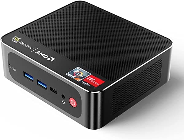 Beelink Ser3 Mini Pc Windows 10 Pro Mini Computadora Amd Ryzen 7 3750H (Hasta 4 Ghz) 16 Gb Ddr4 512 Gb Nvme Ssd Mini Pc Para Juegos Compatible Con Windows 11 4K A 60 Hz Triple Display Dual Hdmi Tipo C Encendido Automático Beeink SER3 Mini Pc AMD Ryzen 7 3750H