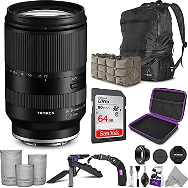 Tamron Lente De 1.102-7.874 In F/2.8-5.6 Di Iii Rxd Para Sony E Con Altura Photo Advanced Accesorio Y Paquete De Viaje QM1375