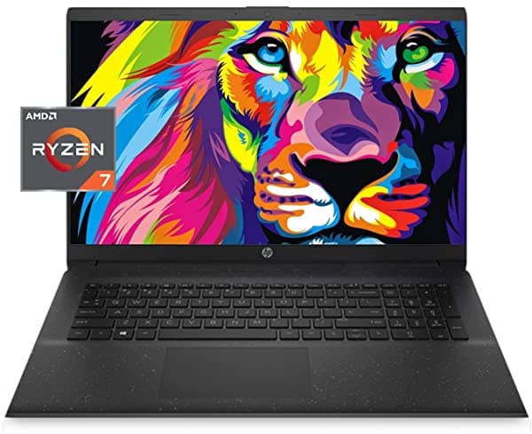 Hp Laptop 17 Pantalla Full Hd De 17.3 Pulgadas Amd Ryzen 7 5825U 32 Gb De Ram Ssd Pcie De 2 Tb Cámara Web Hdmi Lector De Huellas Dactilares Wi-Fi Windows 11 Home HP 17