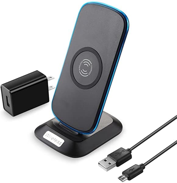 Nexgadget cargador inalámbrico con soporte compatible iPhone XS Max XS XR X 8 8 Plus Samsung Galaxy S9 S9 Plus Note 8 S8 S8 Plus S7 y todos los 905A