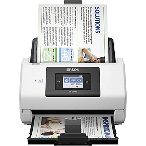 Escáner De Documentos En Color De Red Epson Ds-780N Para Pc Y Mac Alimentador Automático De Documentos De 100 Páginas (Adf) Escaneo Dúplex