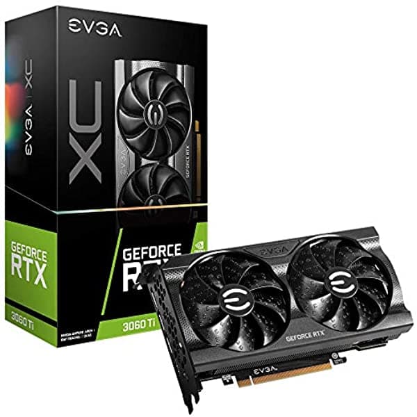 Evga Geforce Rtx 3060 Ti Xc Gaming 08G-P5-3663-Kl 8Gb Gddr6 Placa Trasera De Metal Lhr