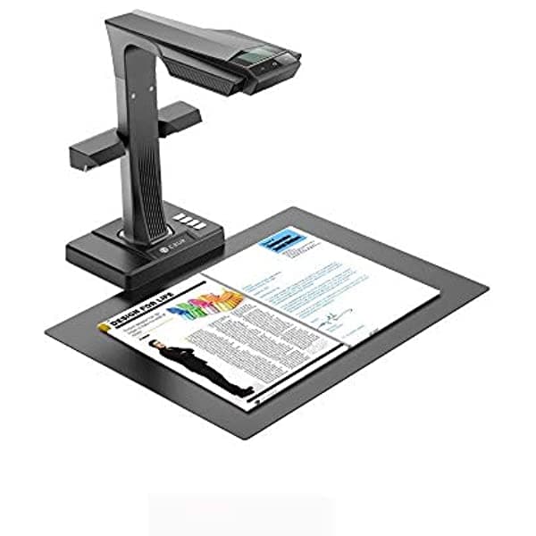 Czur Et16-P Escáner Profesional De Cámara De Libros Y Documentos Con Tecnología De Aplanamiento De Curva Láser De 2ª Generación Perfecto Para Documentos Encuadernados Y Libros Ocr Inteligente Para Mac Y Windows