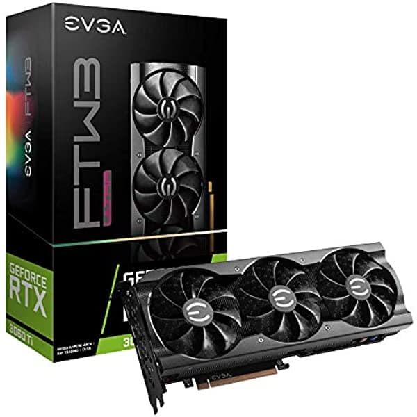 Evga Geforce Rtx 3060 Ti Ftw Ultra Gaming 08G-P5-3667-Kl 8Gb Gddr6 Icx3 Colading Argb Led Lhr