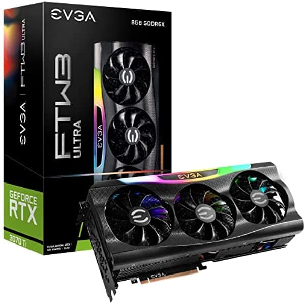 Evga Geforce Rtx 3070 Ti Ftw3 Ultra Gaming 08G-P5-3797-Kl 8Gb Gddr6X Icx3 Technology Argb Led Placa Trasera De Metal