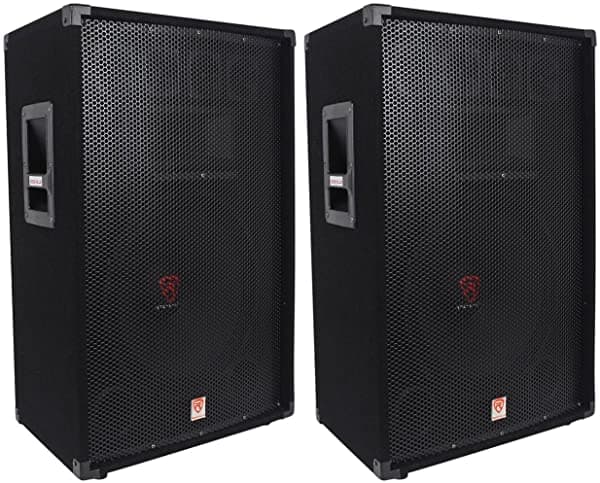 (2) Rockville Rsg15 15 3-Way 1500 Watt 8-Ohm Pasivo Dj/Pro Audio Pa Speaker (2) RSG15