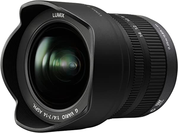 Lente Panasonic Lumix G Vario 7-14Mm F4.0 Asph. Micro Cuatro Terceros H-F007014 (Usa Negro)