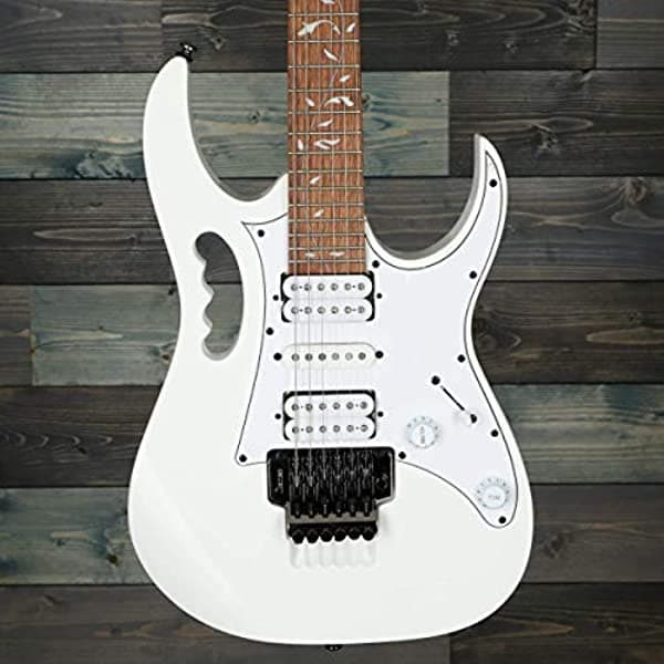 Ibanez JEMJRWH Steve Vai JEM JR Guitarra Eléctrica Tamaño Completo Blanca