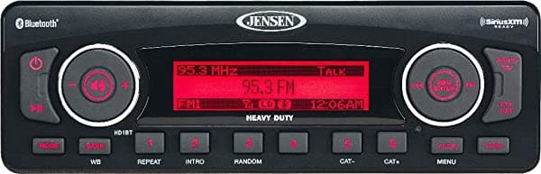 Jensen Hd1Bt Am/Fm/Wb/Usb/Siriusxm Ready/Bluetooth Radio De Servicio Pesado Controles De Iphone/Ipod Negro