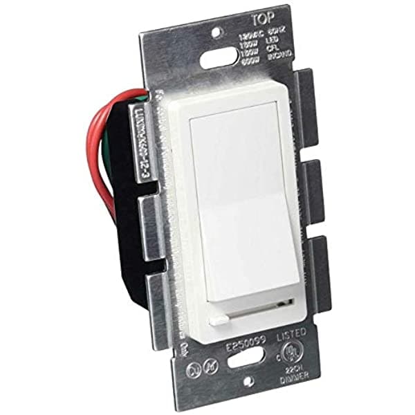 Four-Bros Lighting Interruptor Regulador De Intensidad Led Blanco Decora Con Control De Iluminación Universal 600.0Watts