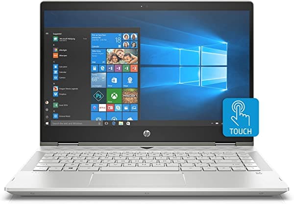 HP Pavilion x360 - Notebook Convertible de 14 Pulgadas Procesador Intel Core i5-8265U 8 GB de RAM Disco Duro de 1 TB y Unidad de Estado Sólido de 128 GB Windows 10 Home (14-cd1042nr Plata Mineral) 7PD74UA#ABA