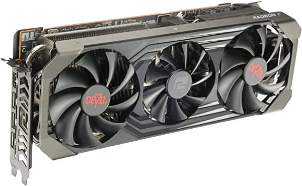 Powercolor Red Devil Amd Radeon Rx 6800 Xt. Tarjeta Gráfica Para Juegos Con Memoria Gddr6 De 16 Gb Alimentado Por Amd Rdna 2 Raytracing Pci Express 4.0 Hdmi 2.1 Amd Infinity Cache. AXRX 6800XT 16GBD6-3DHE/OC